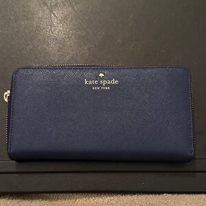 Kate Spade Navy Zip-Around Wallet